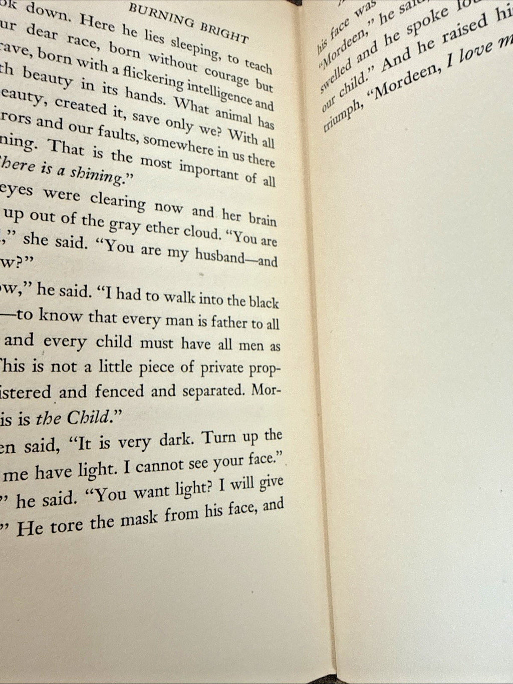 John STEINBECK / Burning Bright FIRST EDITION FIRST PRINTING 1950 Ex!! - photo 6