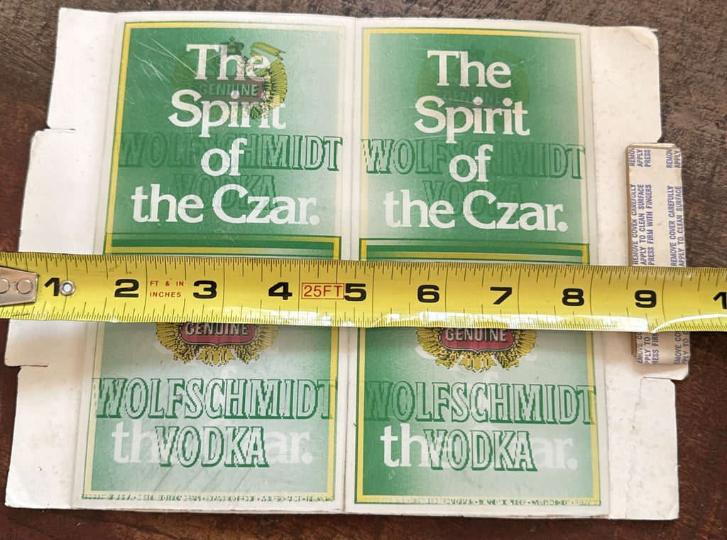 Rare Vtg Vari Vue lenticular WOLFSCHMIDT VODKA AD DISPLAY SHEET NOS - photo 8