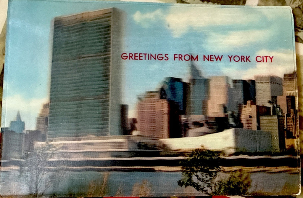 Vintage Vari-Vue unused postcards Greetings from NYC United Nations - photo 2