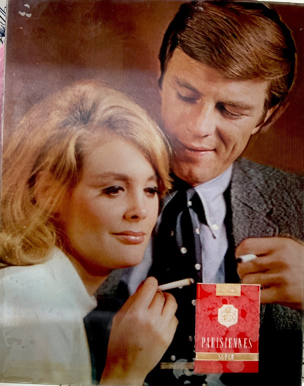1960 Parisiennes cigarette ad 14x11 Vari-Vue 3D lenticular picture