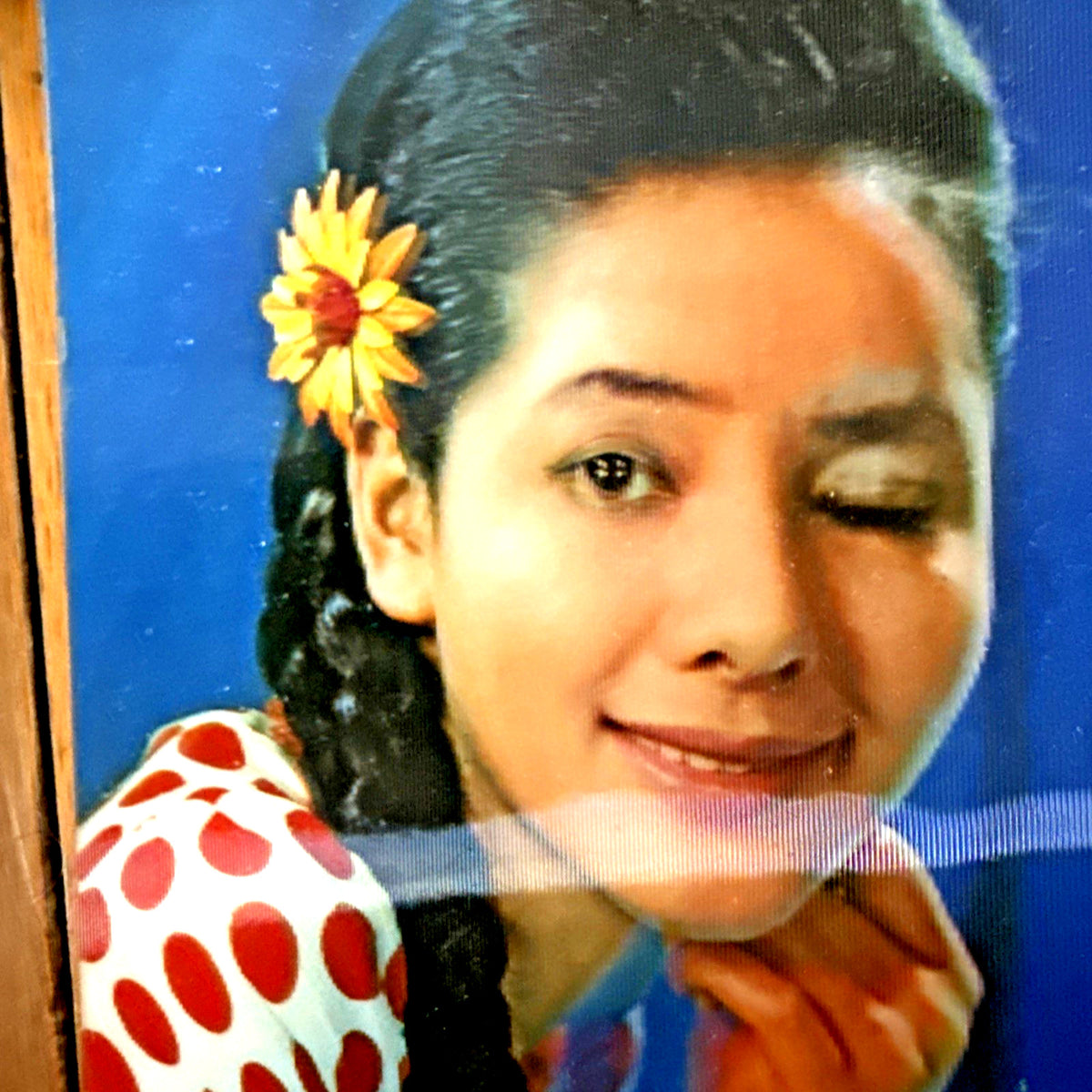 1970s Toppan lenticular postcards winking girls 3D ephemera - photo 6