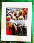 1999 Robert Munn 3D lenticular two blonde mermaids signed and framed