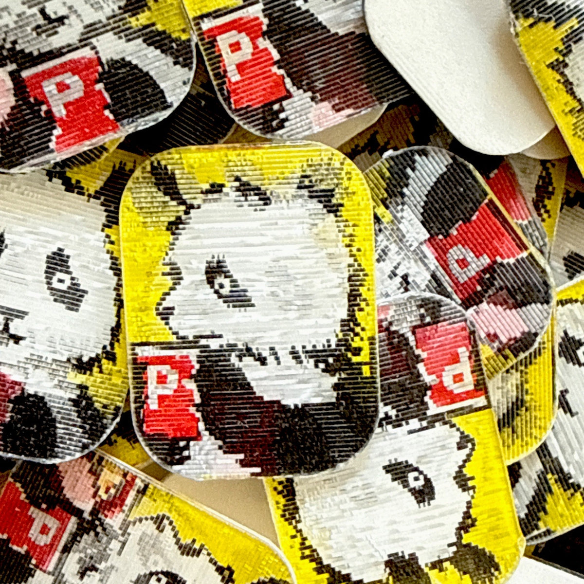 1960s Dr Pepper panda unused toy vending ring inserts inventory lot - photo 2