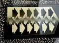 1960s Vari-Vue moving motion lenticular arrows black and white