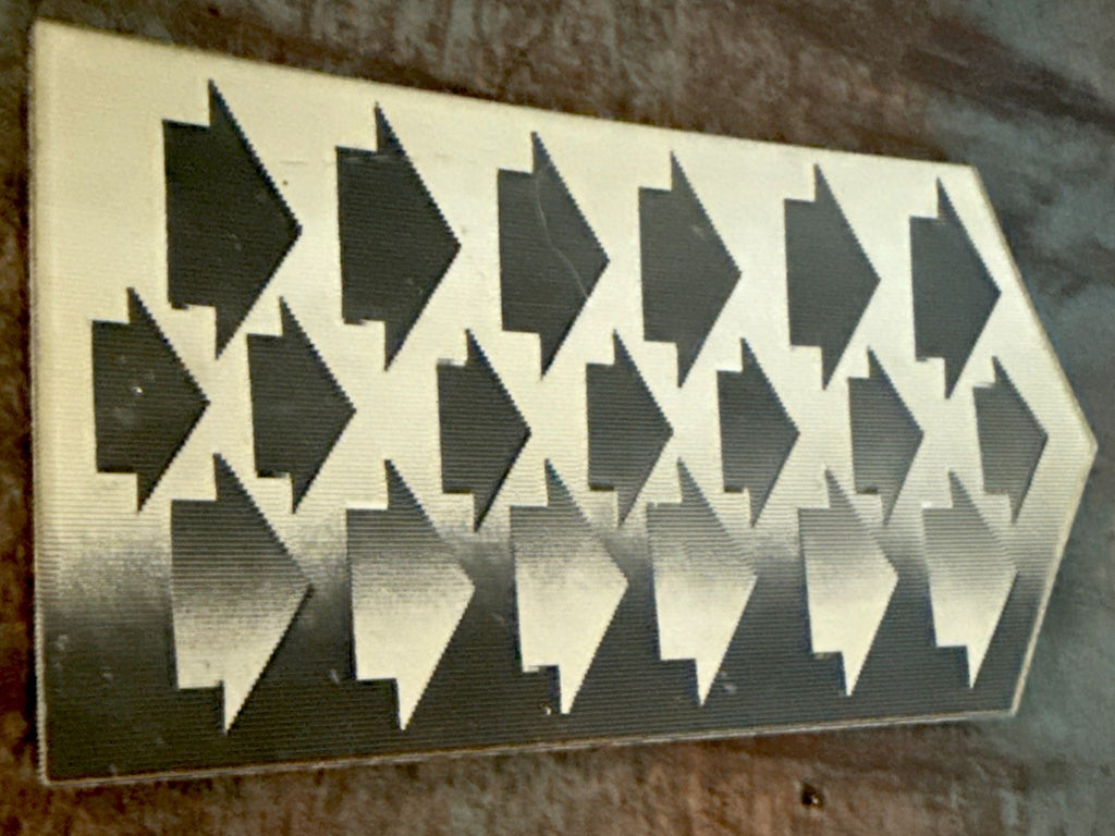 SCARCE 1960S VARI VUE MOVING MOTION LENTICULAR ARROWS BLACK & WHITE - photo 4
