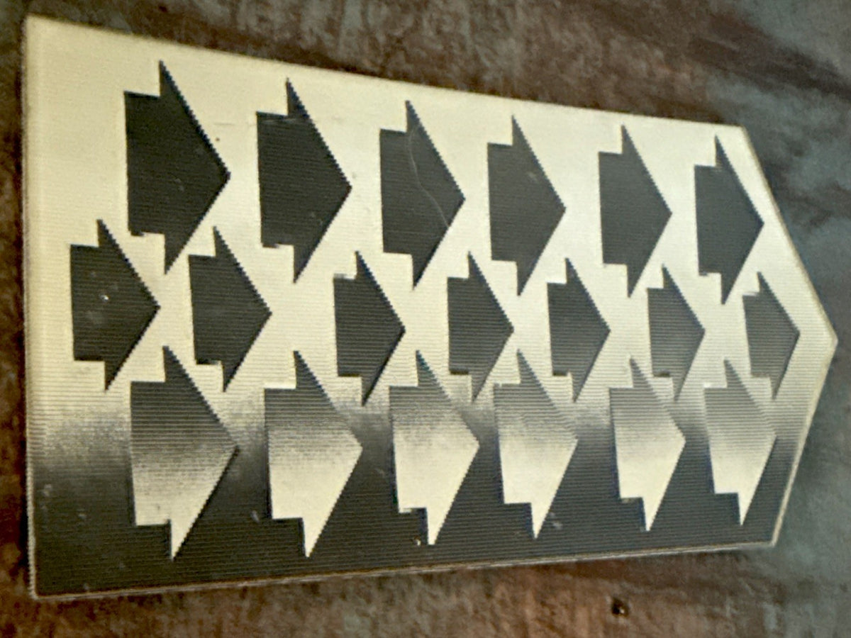 SCARCE 1960S VARI VUE MOVING MOTION LENTICULAR ARROWS BLACK & WHITE - photo 4