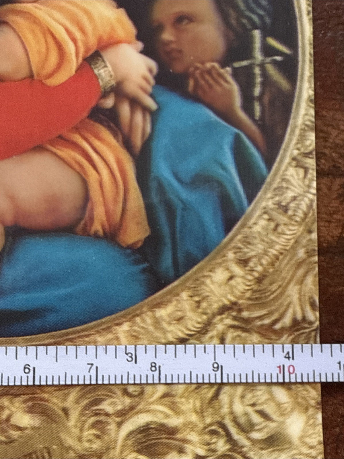 Vintage Toppan Japan 3D lenticular Madonna and child picture - photo 4