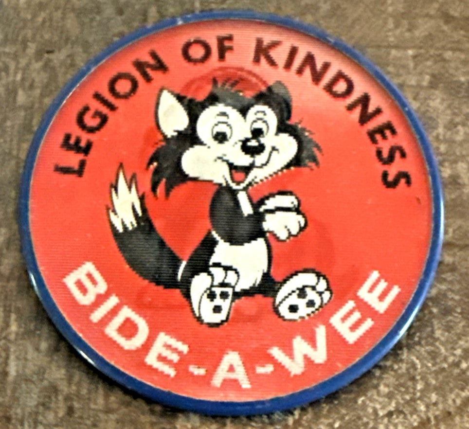 Vintage Bide-A-Wee cat dog flicker Vari-Vue pin button - photo 2