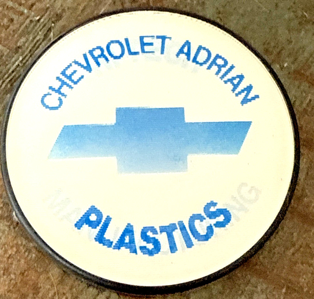 Vintage Vari-Vue Chevrolet Adrian Manufacturing pinbacks
