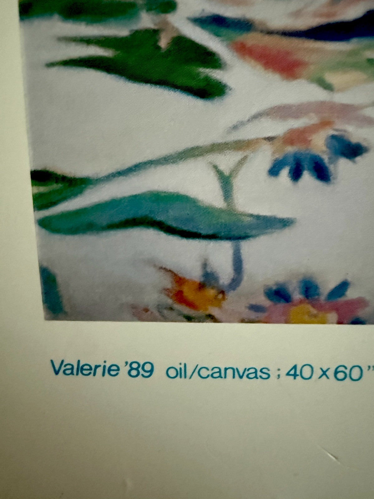 Valerie limited edition lithograph John Kacere 26x20 1989 - photo 4