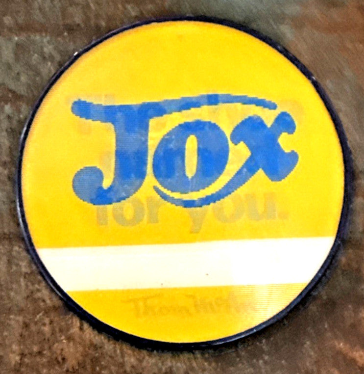 1970s Thom McAn JOX shoe Vari-Vue flicker advertising pin - photo 2