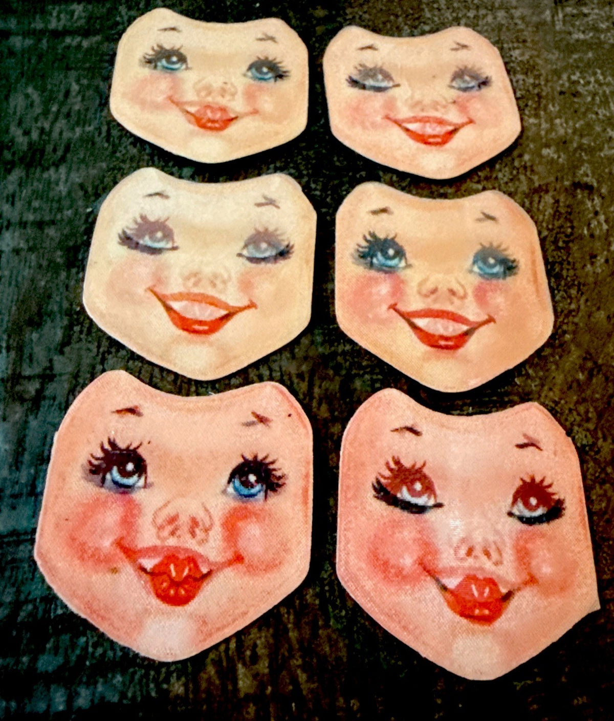 1950s bisque cookie jar Vari-Vue flicker baby faces - photo 2