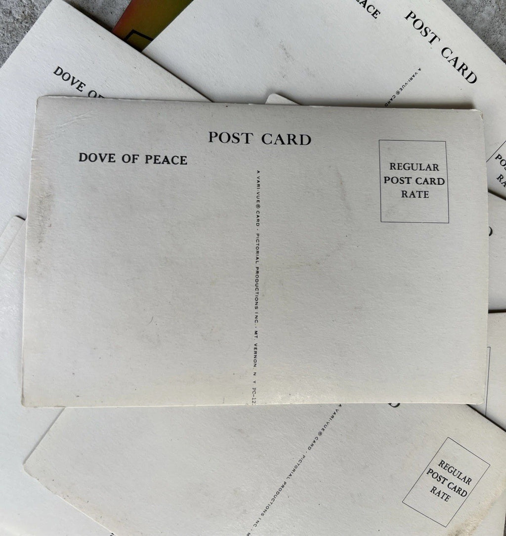 1960s Vari Vue Dove of Peace lenticular motion postcards - photo 5