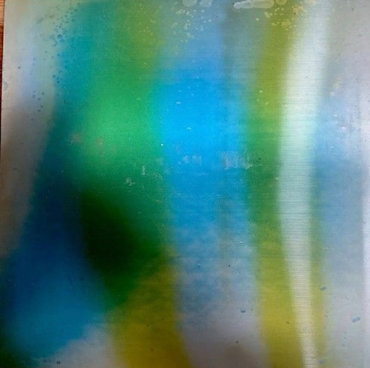 1960s Vari-Vue multicolored blue green wave 14x14 moving motion pictures