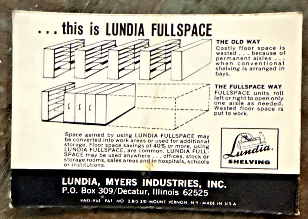 Scarse VARI VUE LUNIA, SHELVING, MYERS IND 1957 LENTICULAR 2 PHASE BUS CARD NOS - photo 5
