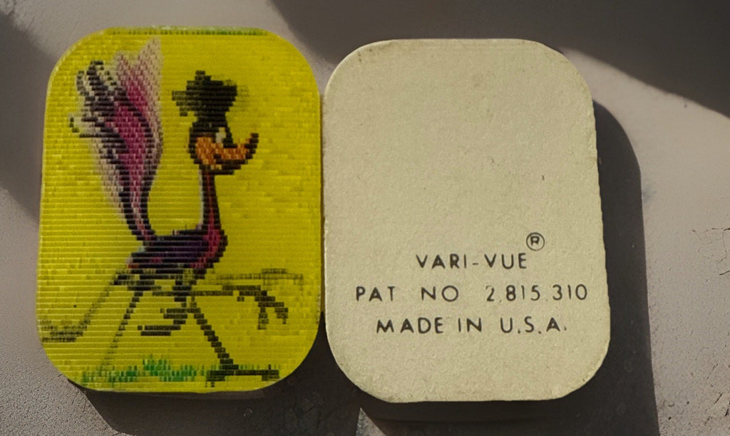 1970s Vari-Vue Road Runner Beep Beep unused ring insert