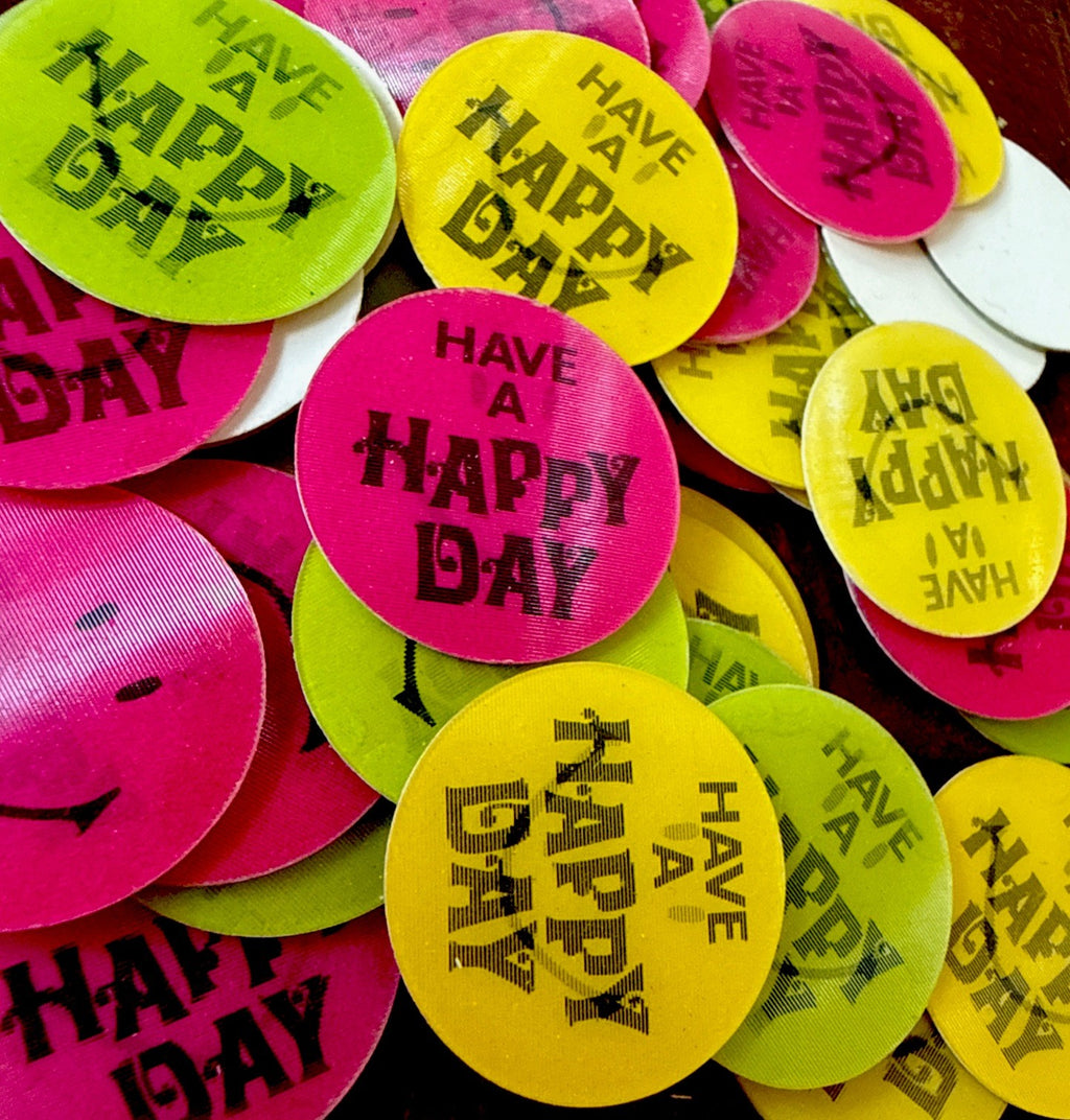 1960s Vari-Vue Have a Happy Day smiley face lenticulars lot of 60 - photo 3