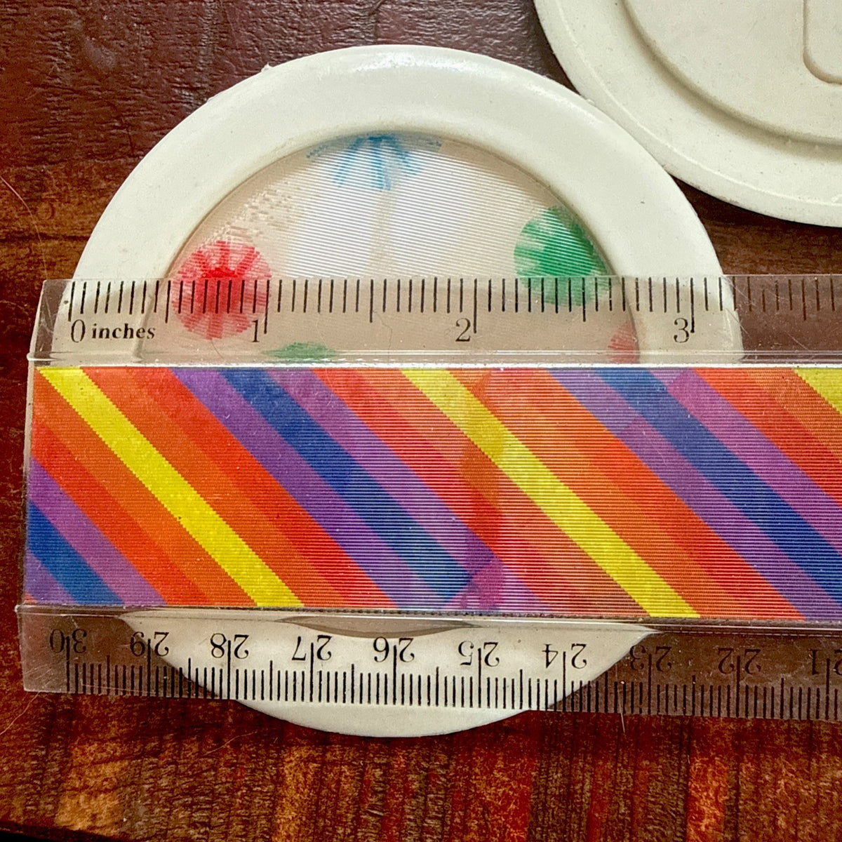 1960s Vari-Vue psychedelic gears wave interchangeable badges - photo 9