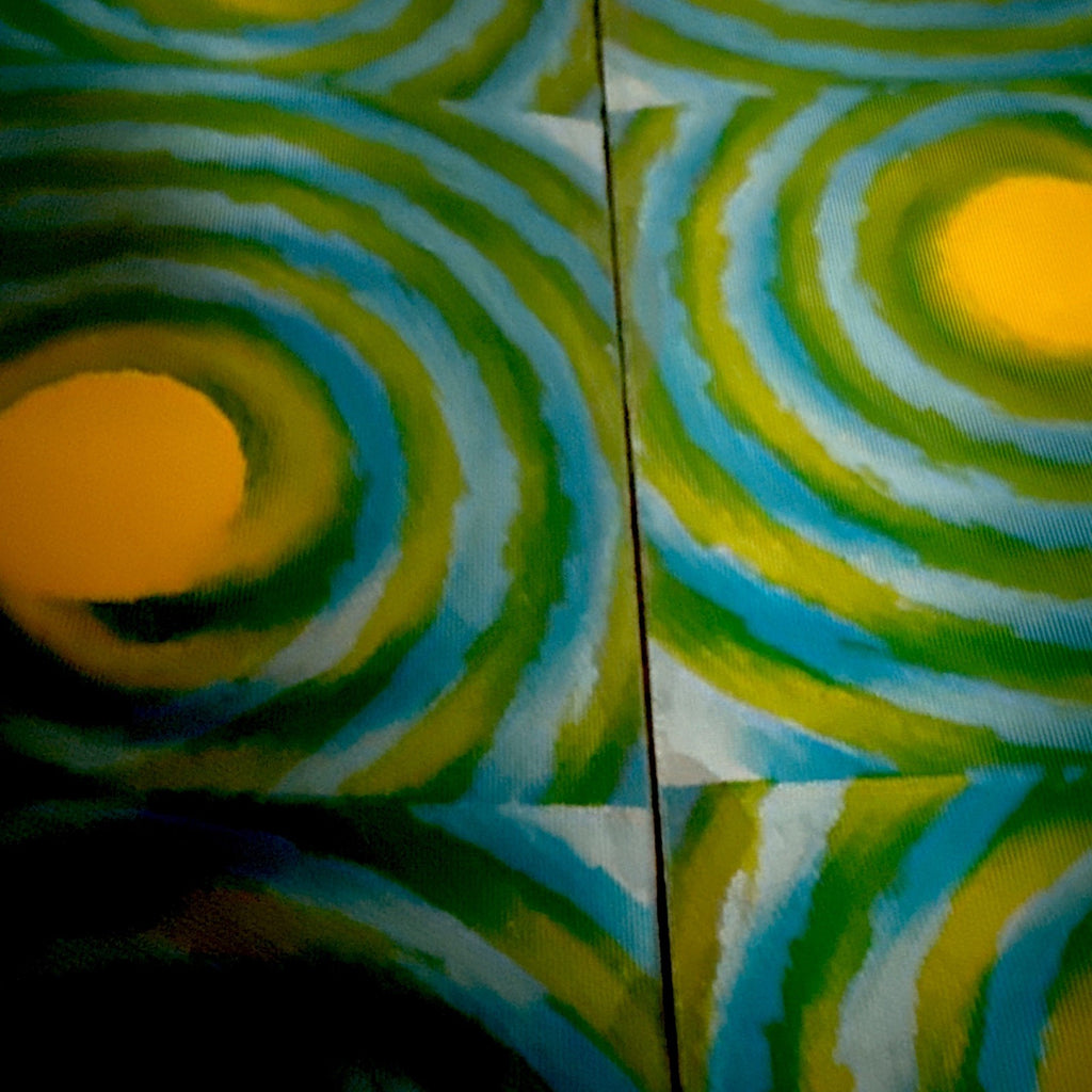 Groovy boho Vari-Vue geometric teal swirls lenticulars - photo 2