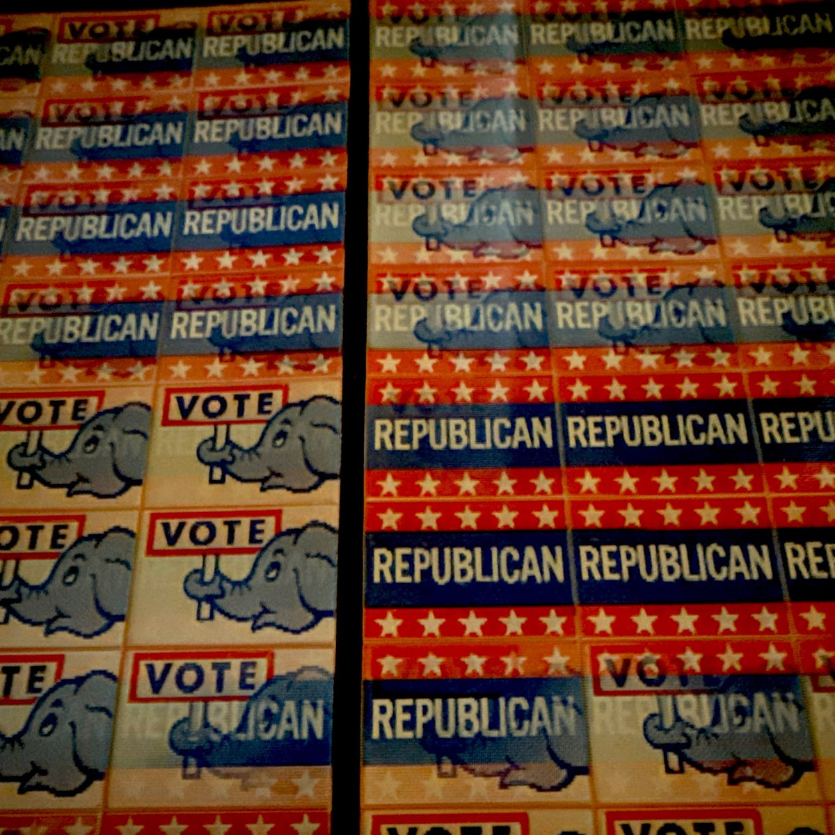 1960s Vari-Vue Vote Republic flickers uncut sheets - photo 2