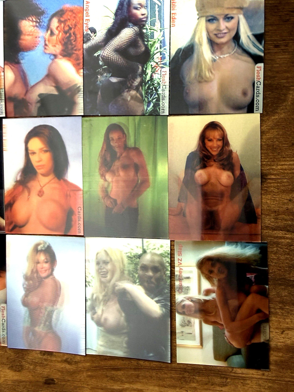 Set 1 & 2 1990s Lenticular Moving Motion Flesh XXX Cards Mike Tyson Hulk Redman - photo 3
