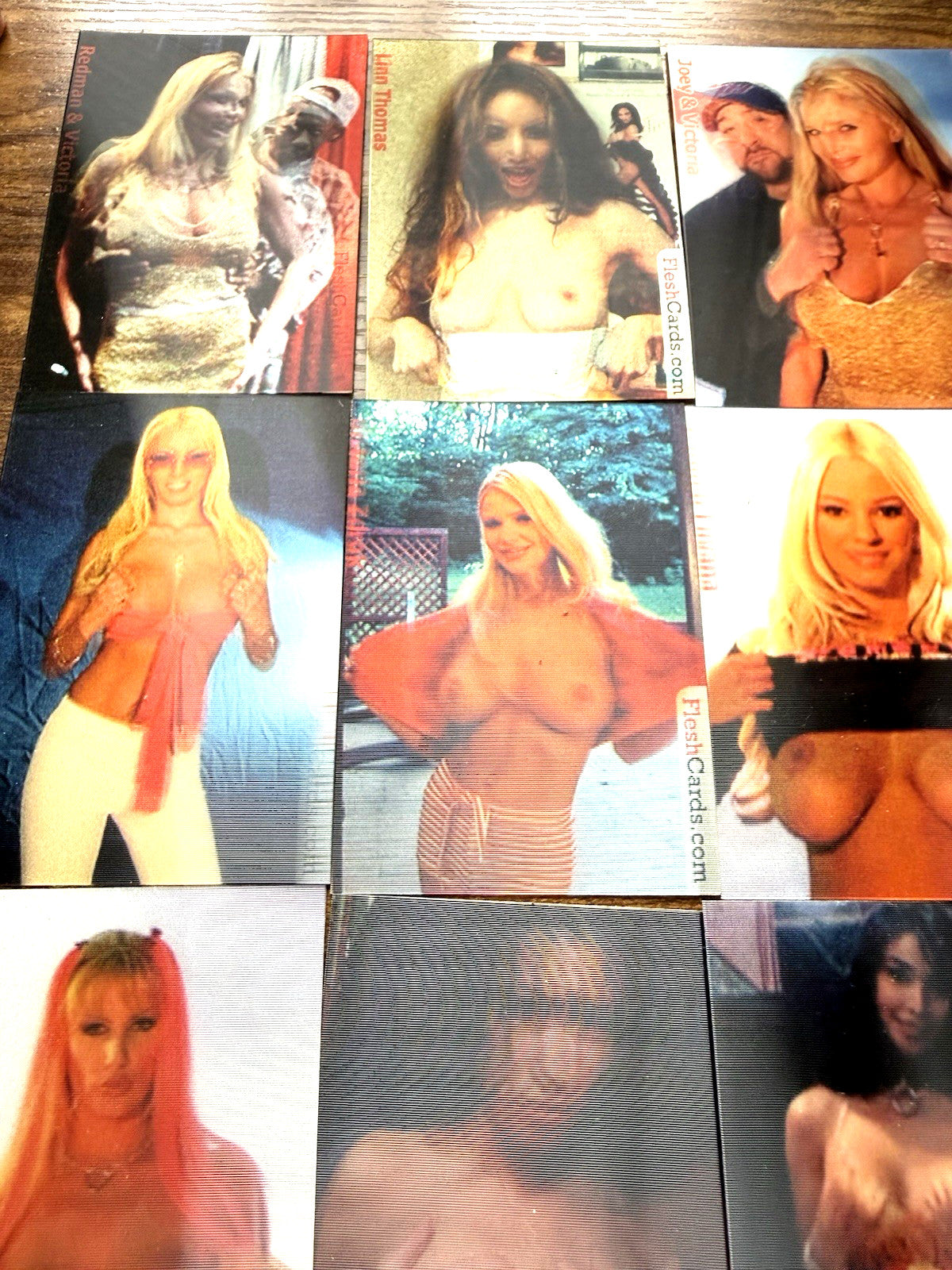 Set 1 & 2 1990s Lenticular Moving Motion Flesh XXX Cards Mike Tyson Hulk Redman - photo 6