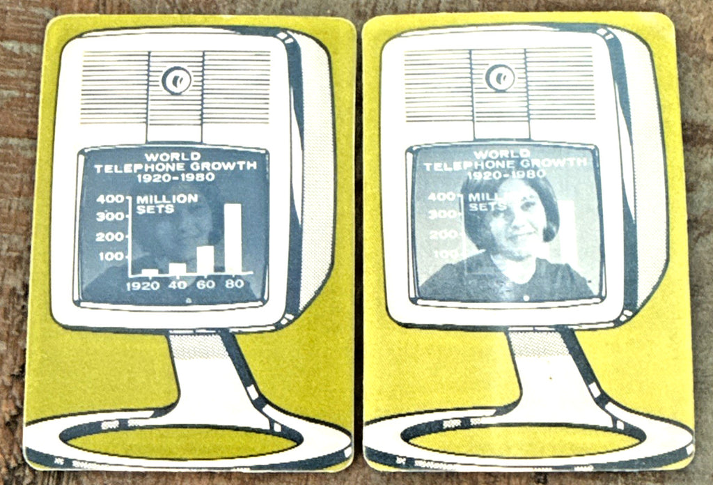 1980 AT&T Bell Labs Picturephone touch-tone Vari-Vue lenticular cards - photo 5