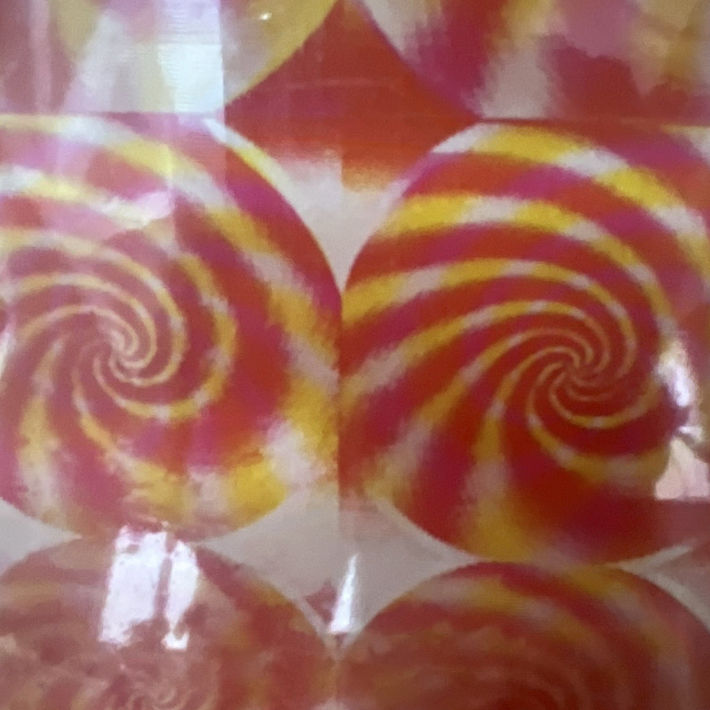 Vari-Vue psychedelic orange swirls 14x16 moving motion lenticular picture - photo 5