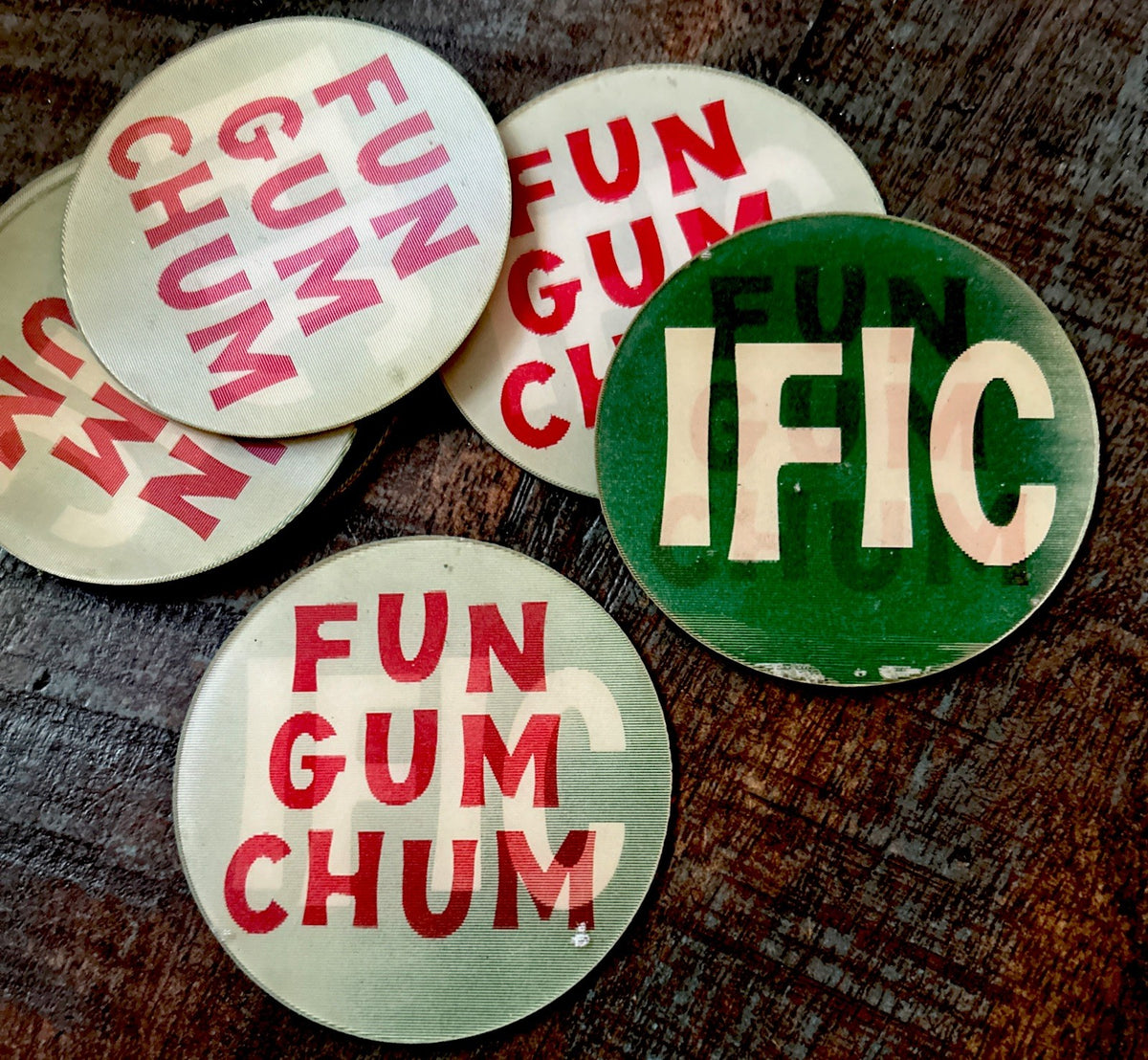 1960s IFIC Fun Gum Chum flasher Vari-Vue lot of 6 - photo 2