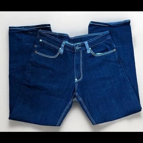 Vintage Artful Dodger Y2K baggy denim jeans embroidered size 34 - photo 2