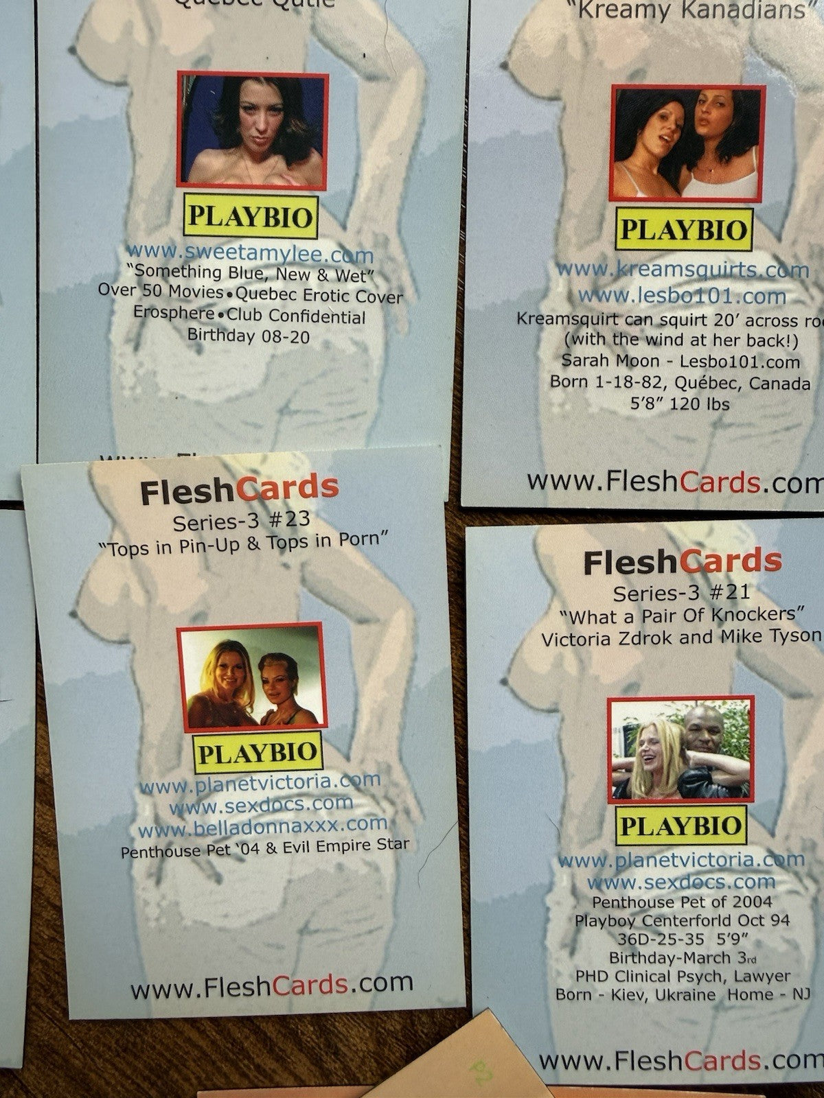 Set 1 & 2 1990s Lenticular Moving Motion Flesh XXX Cards Mike Tyson Hulk Redman - photo 21