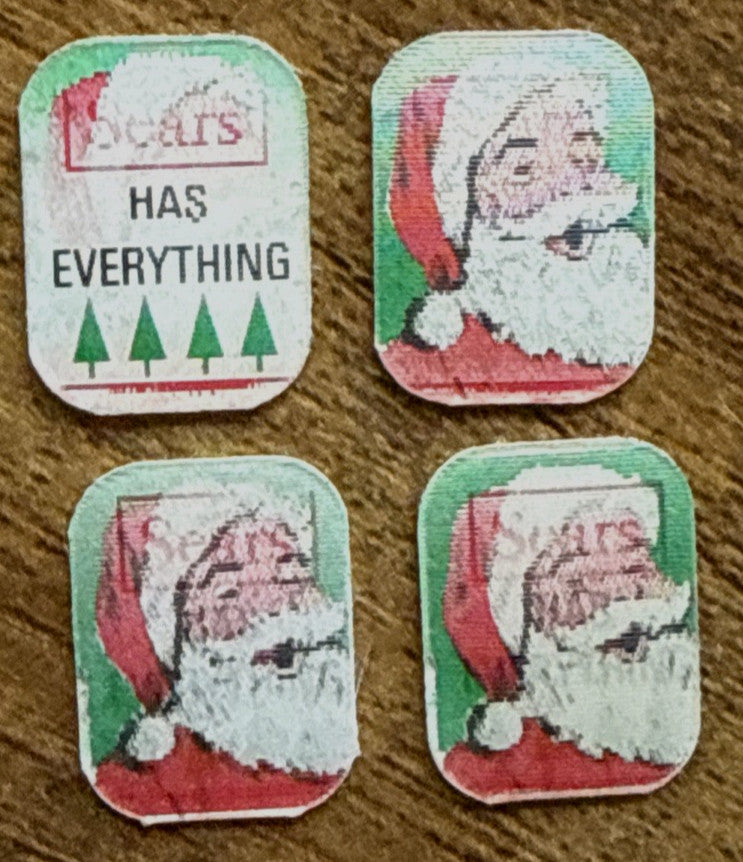 1960s Sears Christmas promo Santa Claus Vari-Vue flicker ring inserts