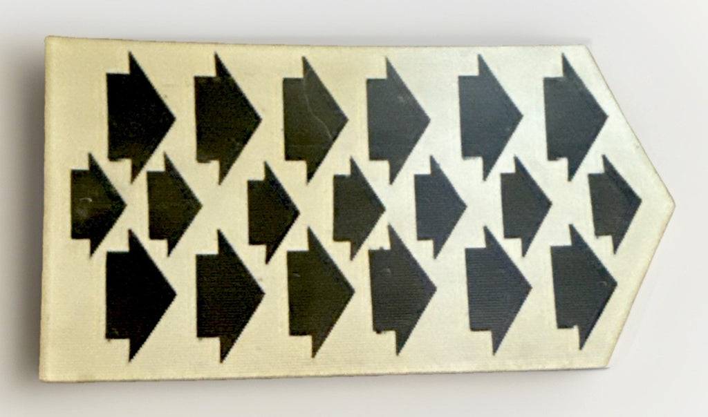 SCARCE 1960S VARI VUE MOVING MOTION LENTICULAR ARROWS BLACK & WHITE - photo 3