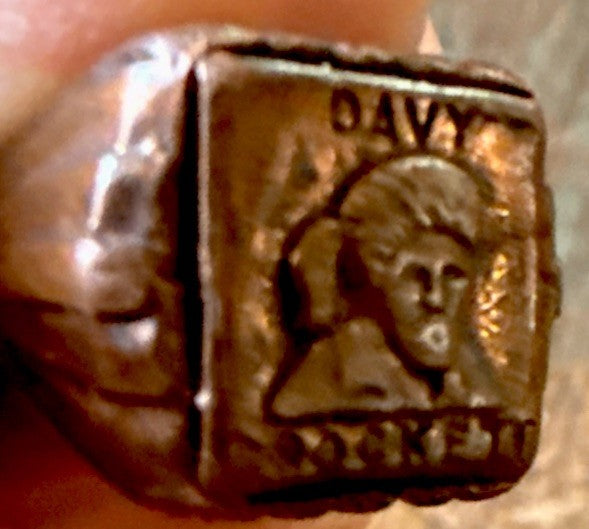 Vintage Davy Crockett toy ring 1950s - photo 3