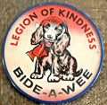 Vintage Bide-A-Wee cat dog flicker Vari-Vue pin button