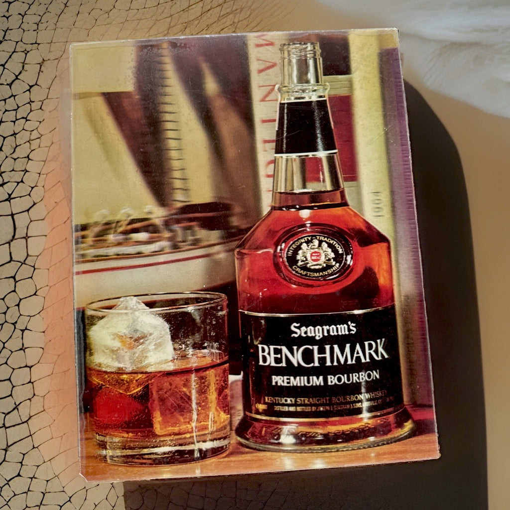 1960 Vari-Vue Seagram's Benchmark Bourbon lenticular pictures