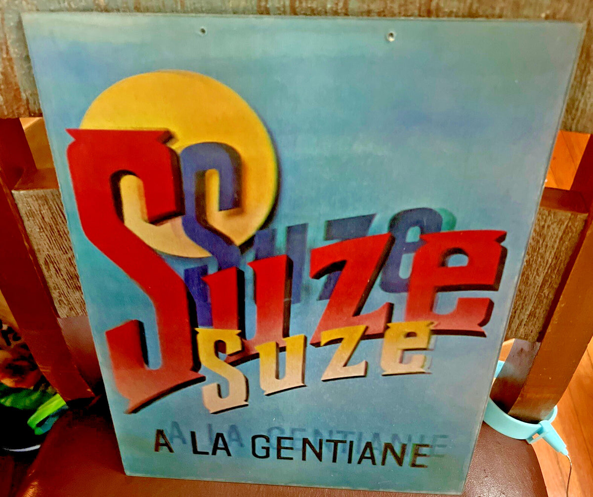 1960s French liqueur Suze a la Gentiane Vari-Vue 3D sign Picasso - photo 3