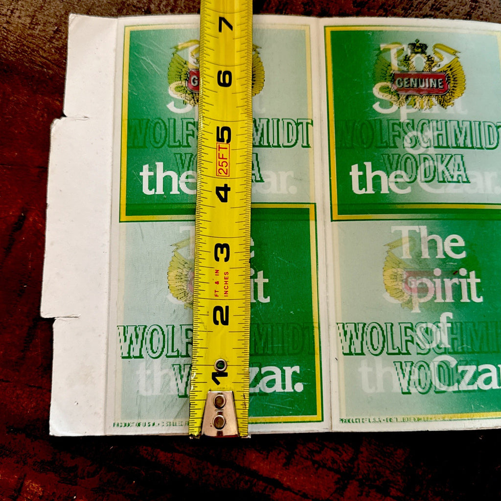 Rare Vtg Vari Vue lenticular WOLFSCHMIDT VODKA AD DISPLAY SHEET NOS - photo 9