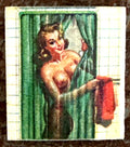 1960s Vari-Vue woman in shower red towel risque flicker