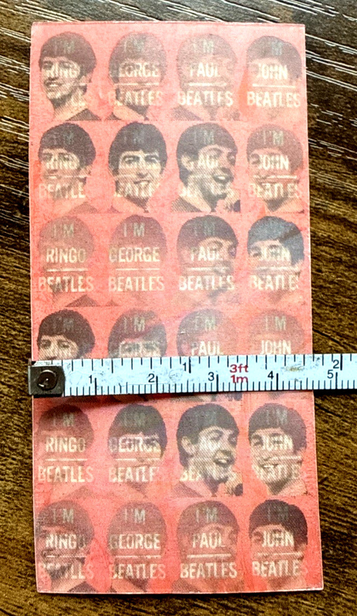 Original Vari-Vue Beatles flasher ring sheet with 24 lenticular flickers 1964 - photo 4