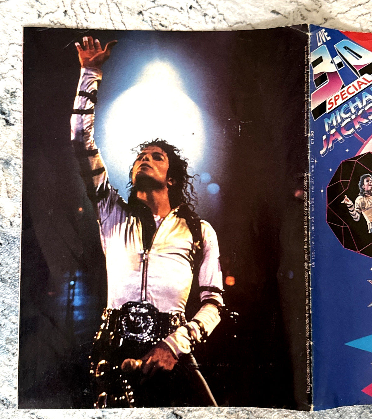 Michael Jackson THE SENSATIONAL 3D ENCOUNTER Poster Magazine - photo 2