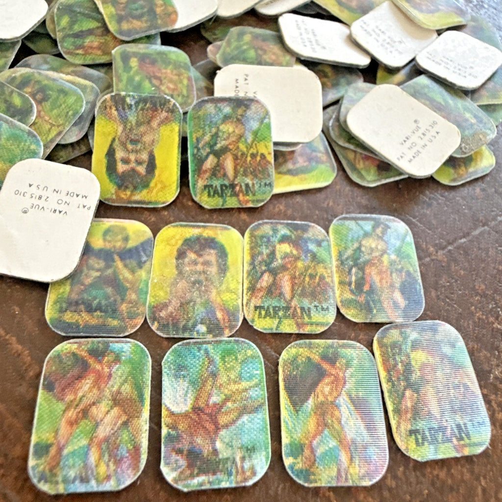 Tarzan 1960s Vari-Vue unused ring inserts inventory lot of 155 - photo 4
