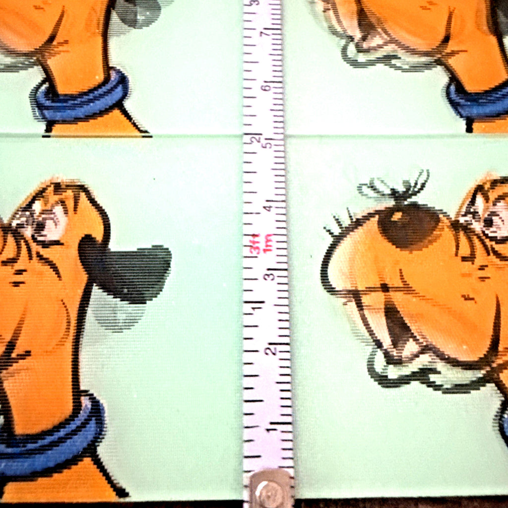 DOG FIGHTS FLY 1960'S VARI-VUE MOTION ANIMATION LENTICULAR UNCUT SHEET OF 6 NOS - photo 7