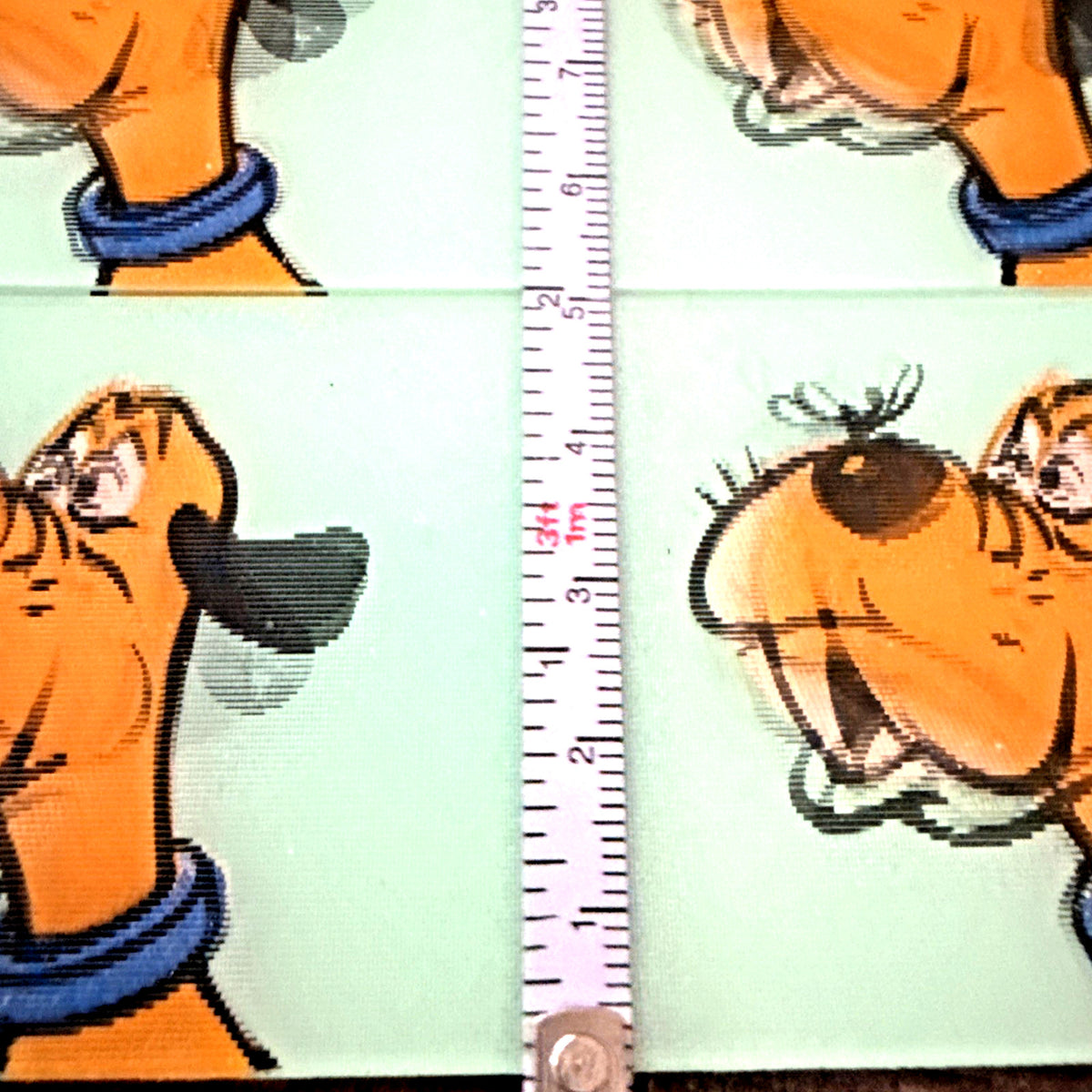 DOG FIGHTS FLY 1960'S VARI-VUE MOTION ANIMATION LENTICULAR UNCUT SHEET OF 6 NOS - photo 7