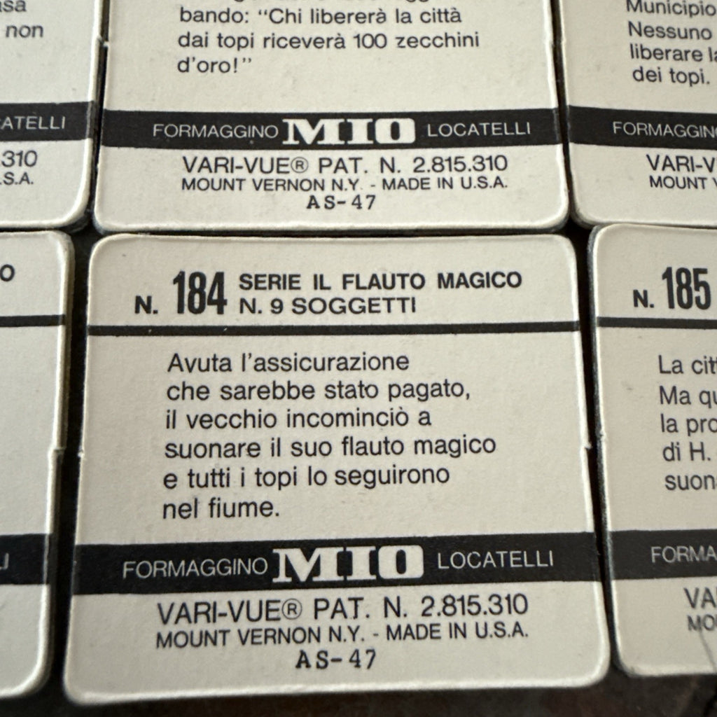 1960s Flauto Magico Formaggino MIO Locatelli Vari-Vue set - photo 5
