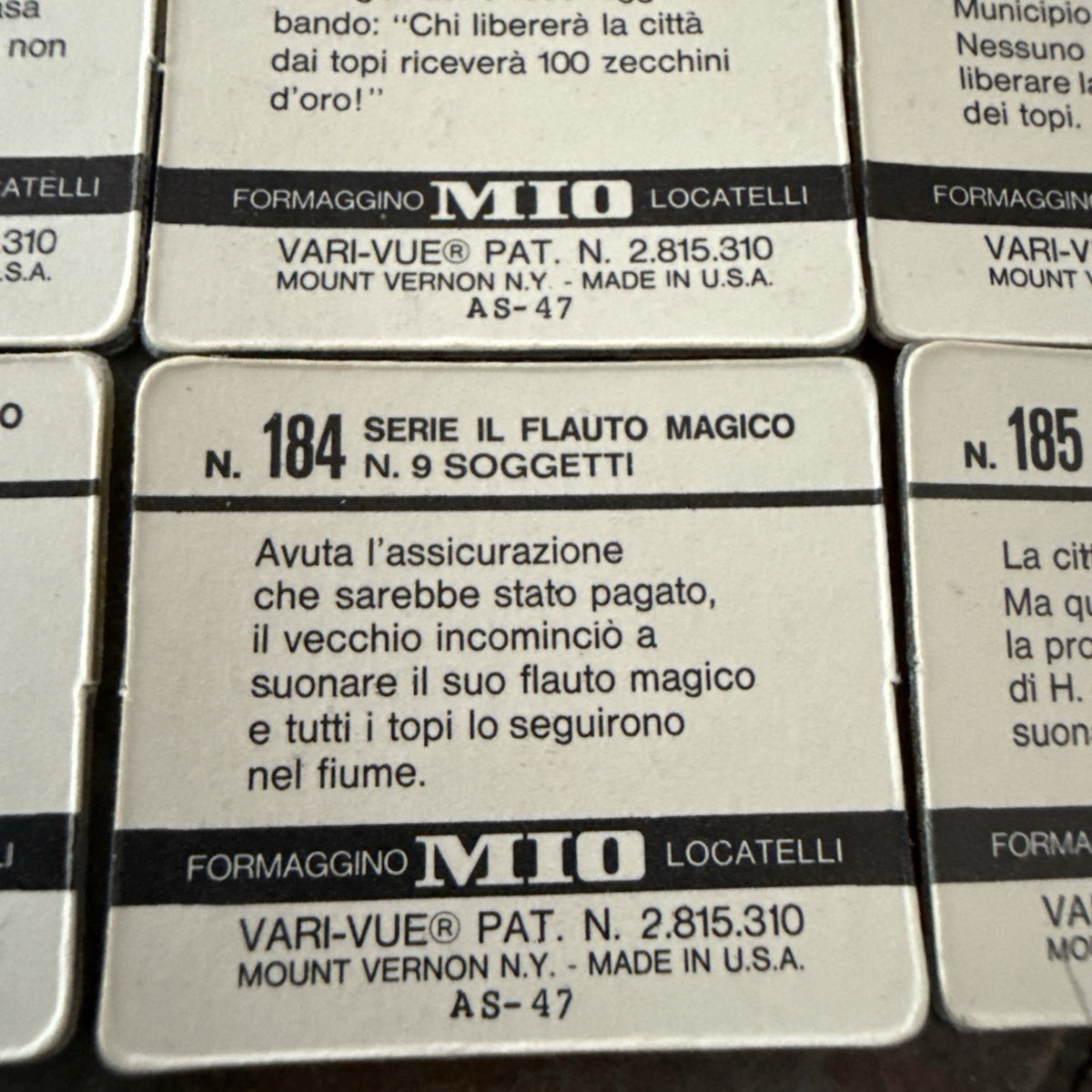 1960s Flauto Magico Formaggino MIO Locatelli Vari-Vue set - photo 5