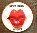 1970s Vari-Vue Nasty Jack's Antiques smiling pin