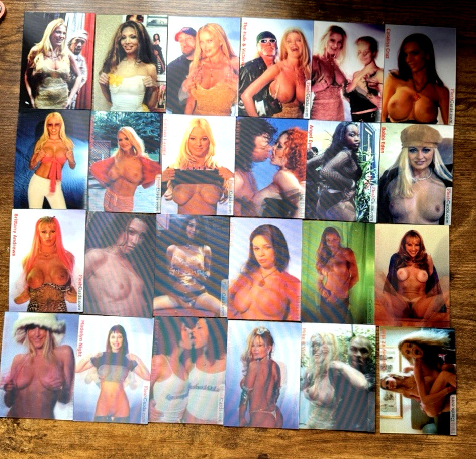 1990s lenticular moving motion cards Mike Tyson Hulk Redman