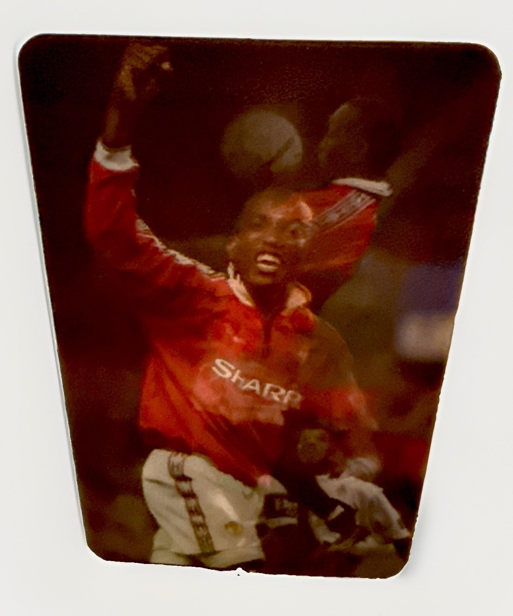 Lenticular Dwight Yorke Manchester soccer 1989