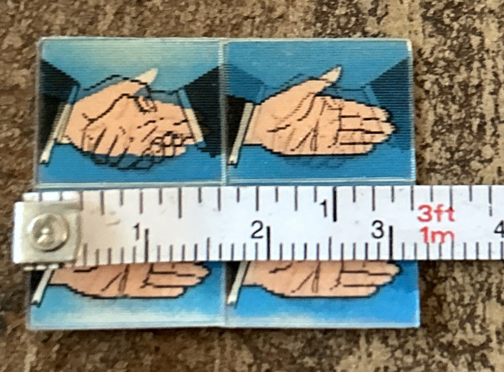 1960s Vari-Vue handshake uncut mini flicker ring inserts - photo 5
